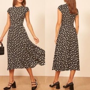 NEW Reformation Rylie short sleeve midi dress size 4